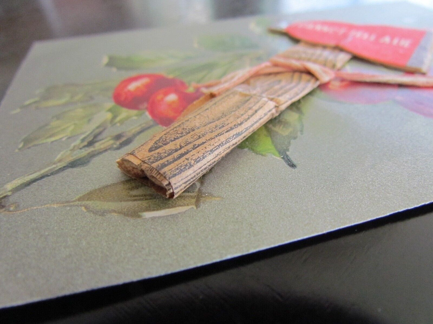 I CAN NOT TELL A LIE ANTIQUE POSTCARD w/ APPLIED DECORATION