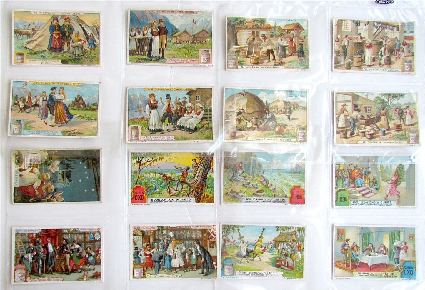 LIEBIG COMPANY 131 TRADE CARDS COLLECTION antique