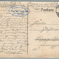 WWI ERA 1916 ANTIQUE GERMAN POSTCARD RED CROSS OFFICERS feldpostexpedition