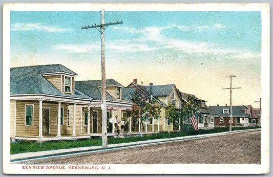 KEANSBURG NJ SEAVIEW AVENUE ANTIQUE POSTCARD