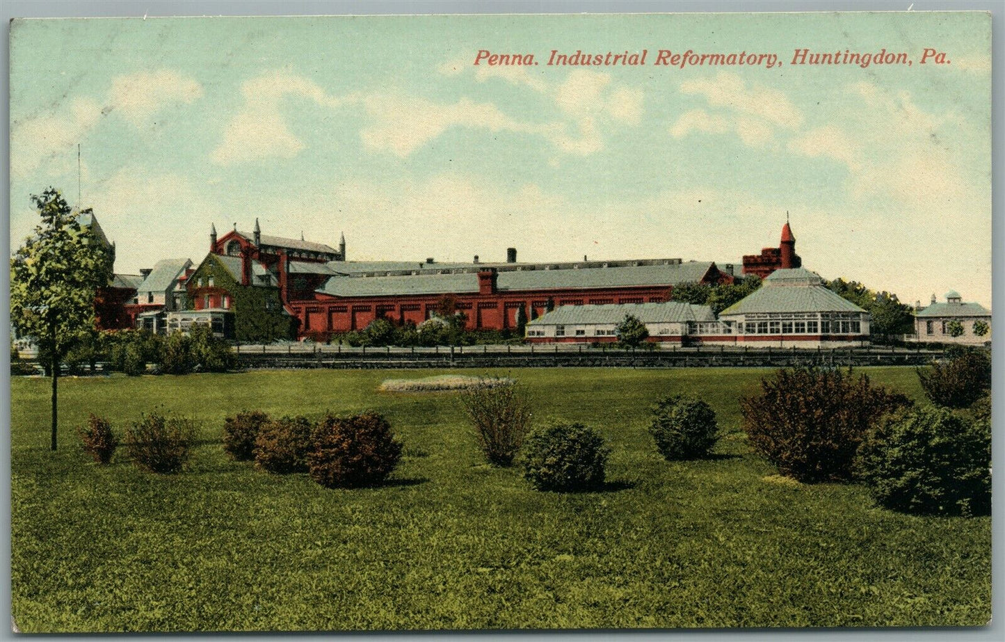 HUNTINGDON PA PENNA INDUSTRIAL REFORMATORY ANTIQUE POSTCARD
