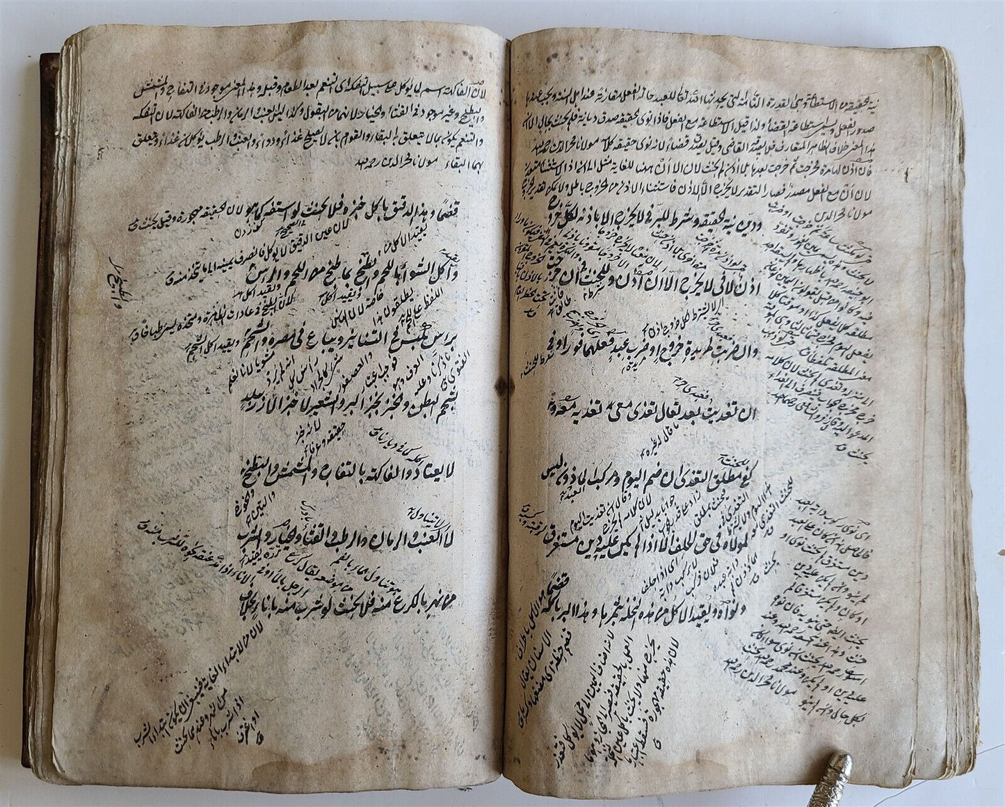 18th century ARABIC MANUSCRIPT antique HAND WRITTEN SHARH AL WIQAYA  by MAHBUBI