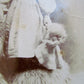 BABY GIRL w/ LARGE DOLL ANTIQUE CABINET PHOTO Brooklyn NY