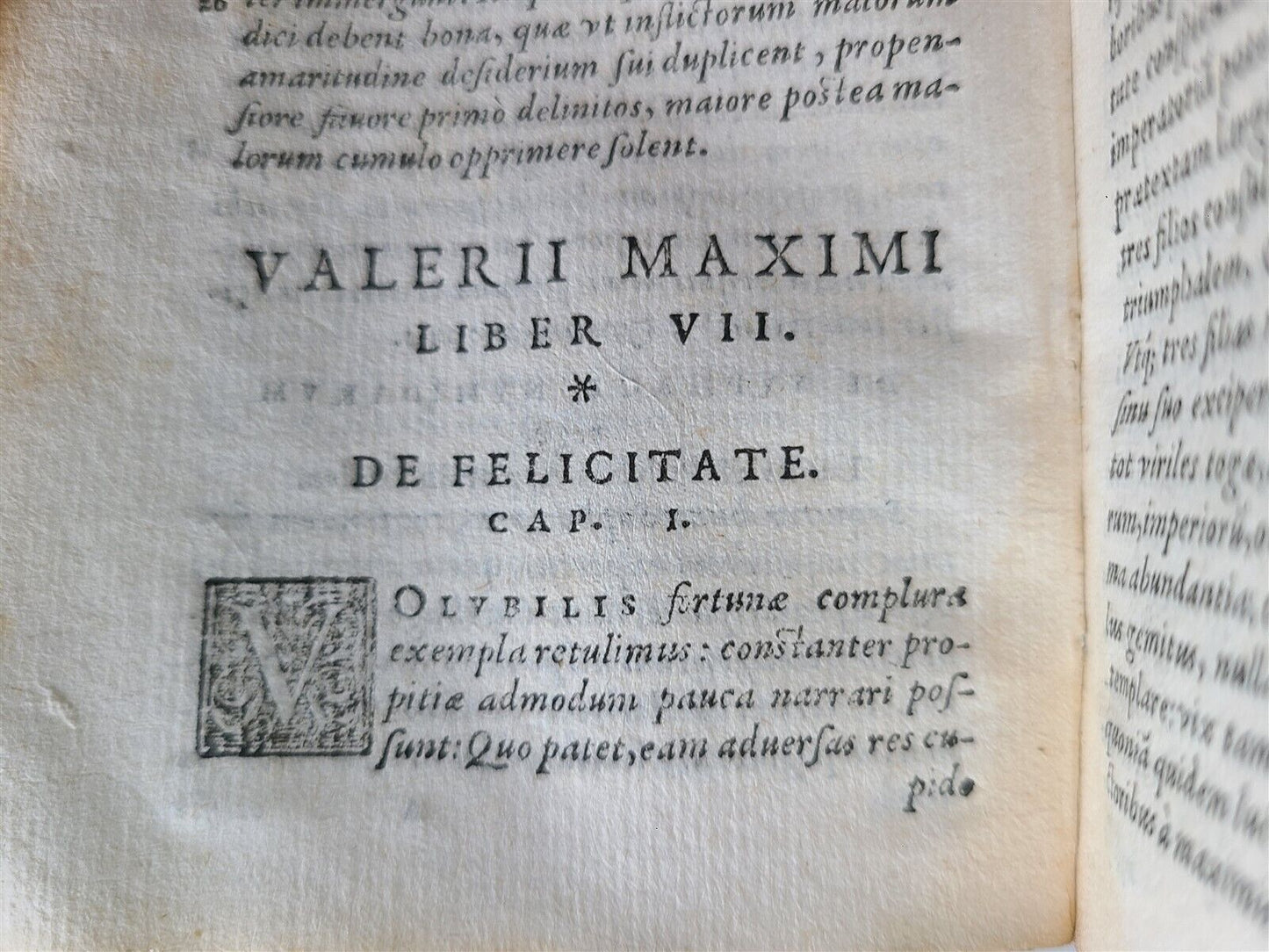 1576 VALERII MAXIMI Dictorum factorumque memorabilium antique VELLUM BINDING