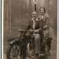 COUPLE on MOTORCYCLE 1938 VINTAGE REAL PHOTO POSTCARD RPPC