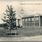 WASHINGTON NJ HIGH SCHOOL VINTAGE POSTCARD w/ US FLAG