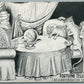 FORTUNE TELLER AMERICAN ANTI-GERMAN PROPAGANDA VINTAGE POSTCARD