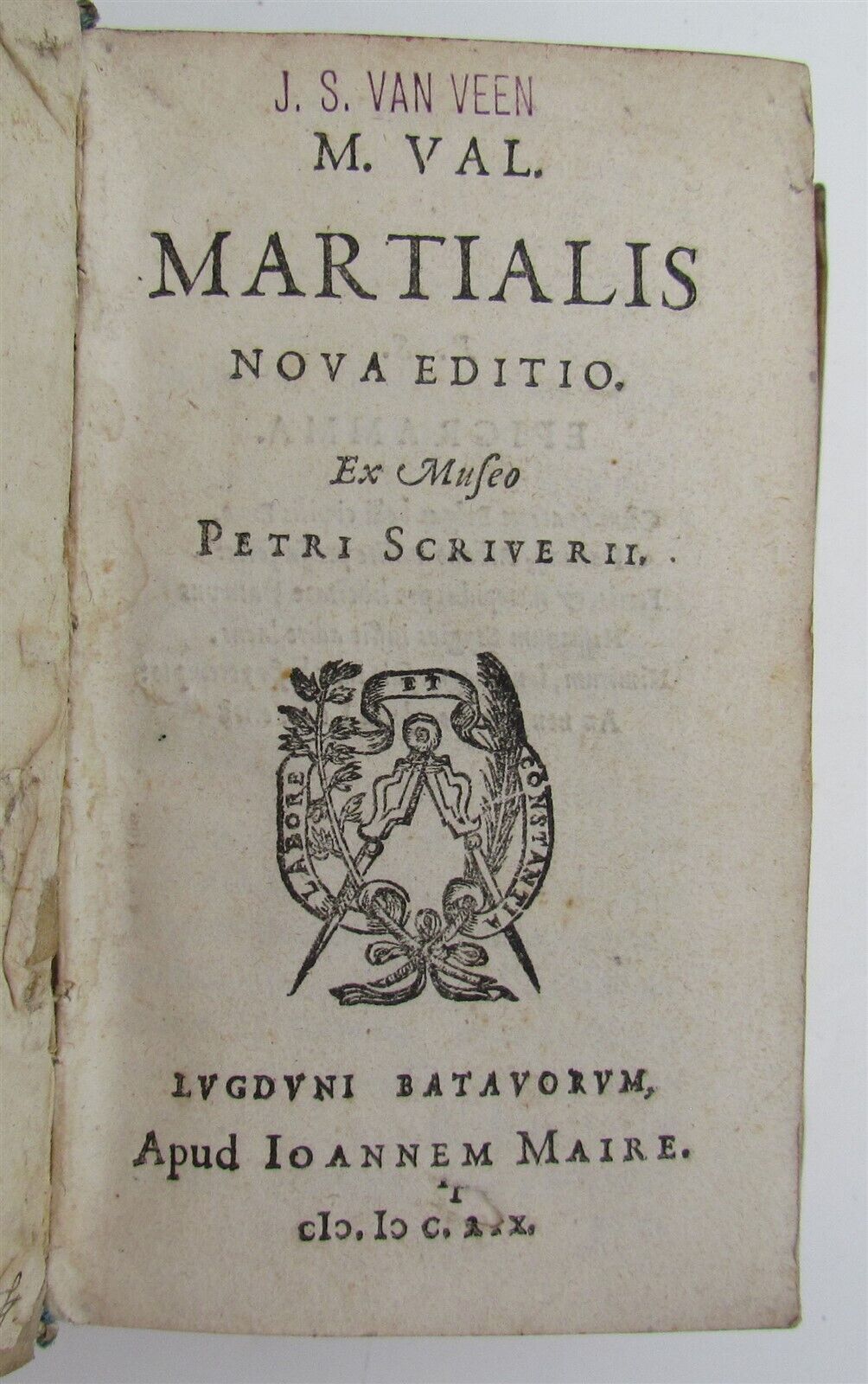 1618 MARTIALIS EPIGRAMMATION ROMAN LIFE VELLUM BOUND ANTIQUE