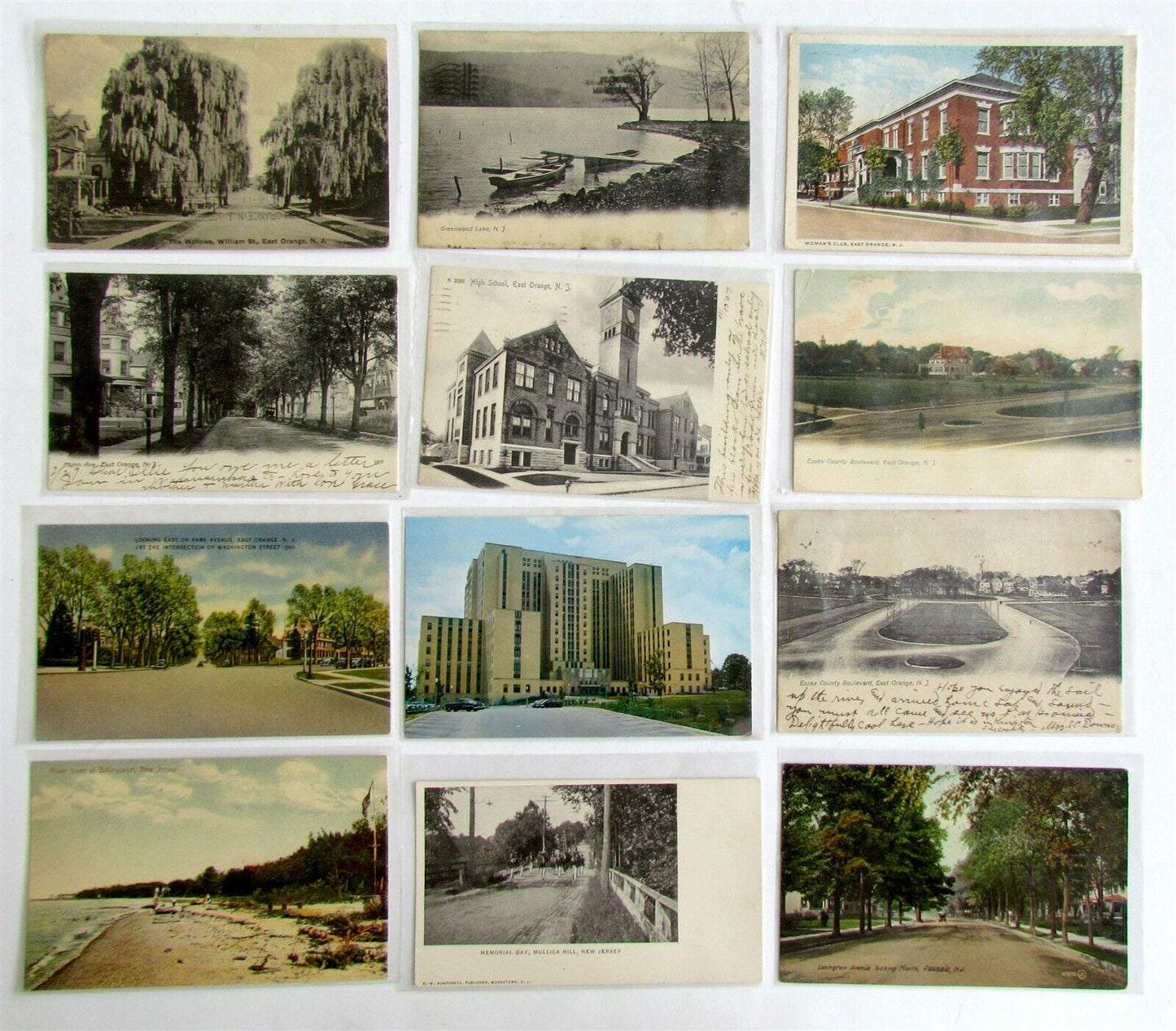 NEW JERSEY lot of 50 ANTIQUE & VINTAGE POSTCARDS NJ