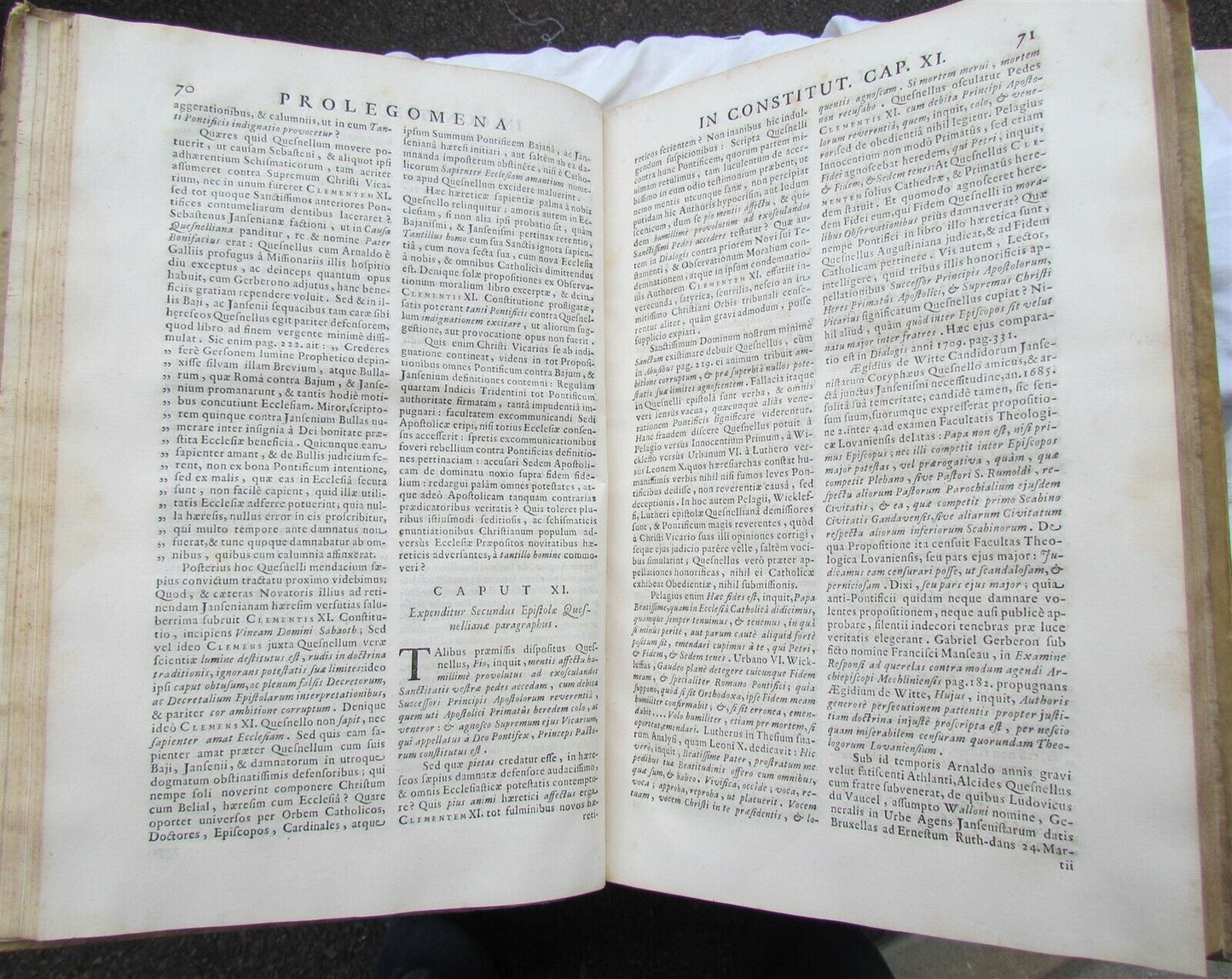 1717 VELLUM BINDING FOLIO DOMINI CLEMENTIS PAPAE XI CONSTITUTIO antique