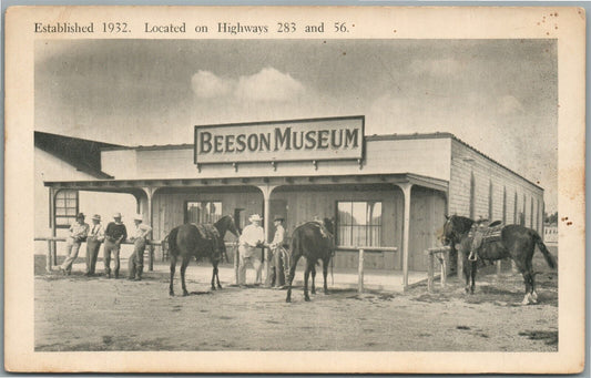 BEESON MUSEUM KS ANTIQUE POSTCARD