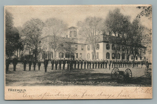 FREEHOLD NJ NEW JERSEY MILITARY ACADEMY ANTIQUE POSTCARD