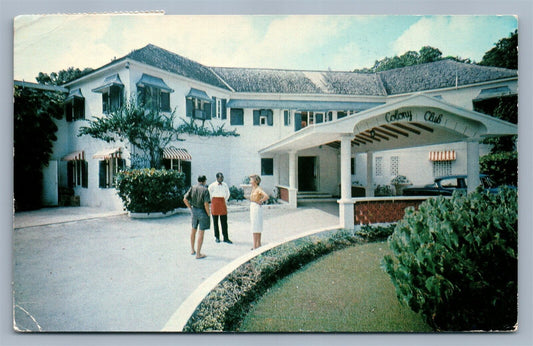 BARBADOS ST.JAMES COLONY CLUB HOTEL VINTAGE POSTCARD w/ STAMP