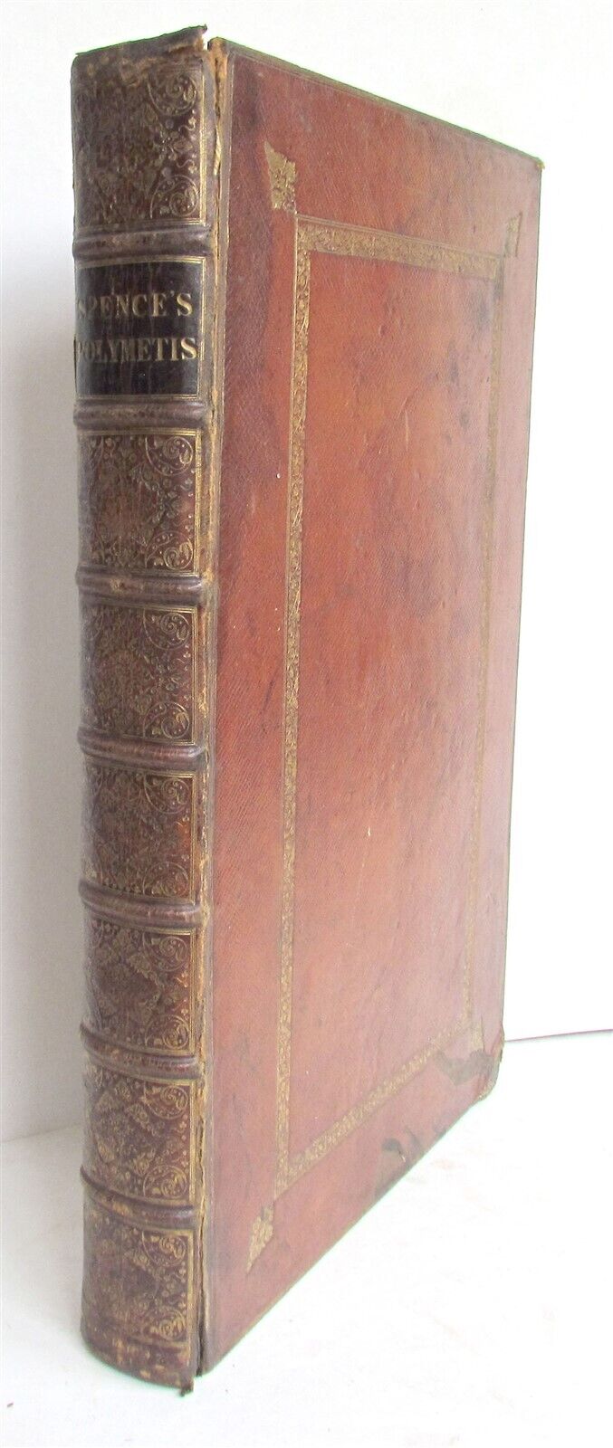 1747 POLYMETIS by J. Spence WORKS of ROMAN POETS FULLY ILLUSTRATED antique FOLIO