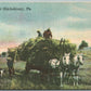 SHICKSHINNY PA FARM SCENE 1916 ANTIQUE POSTCARD w/ CORK CANCEL