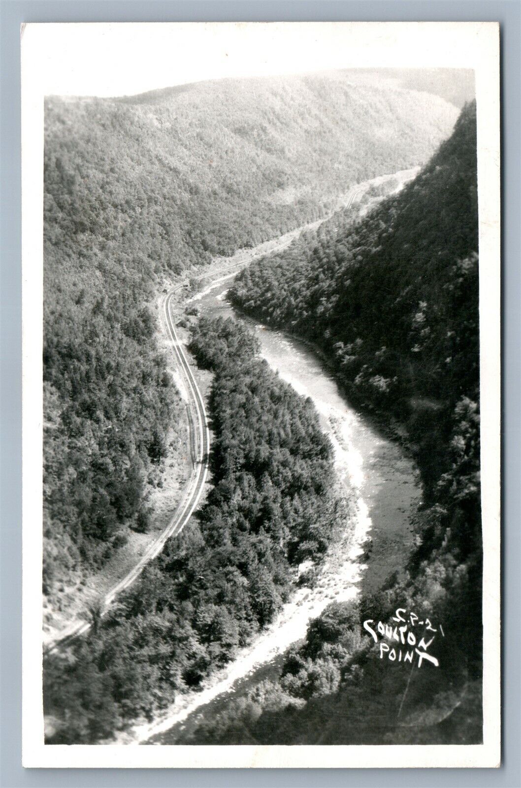 TIOGA CO. PA COLTON POINT STATE PARK VINTAGE REAL PHOTO POSTCARD RPPC