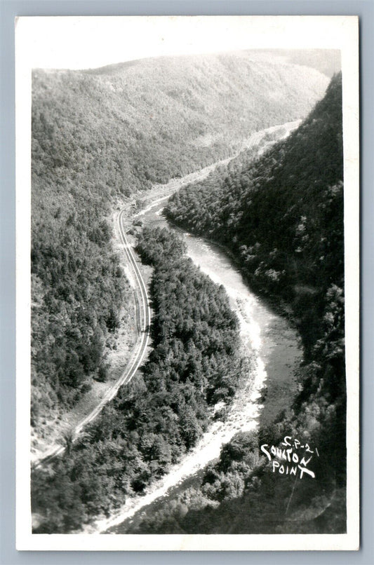 TIOGA CO. PA COLTON POINT STATE PARK VINTAGE REAL PHOTO POSTCARD RPPC