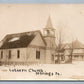 SEBRINGS PA LUTHERAN CHURCH ANTIQUE REAL PHOTO POSTCARD RPPC