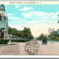 LONG BRANCH NJ SECOND AVENUE 1927 ANTIQUE POSTCARD