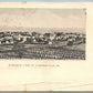 HUGHESVILLE PA BIRD'S EYE VIEW 1913 ANTIQUE POSTCARD