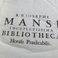 1722 VELLUM BINDING MASSIVE FOLIO J.Mansi CONGREGATIONIS ORATORII ANTIQUE Vol. 1