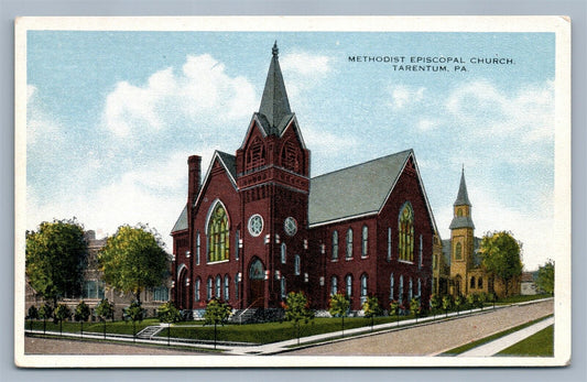 TARENTUM PA METHODIST CHURCH ANTIQUE POSTCARD