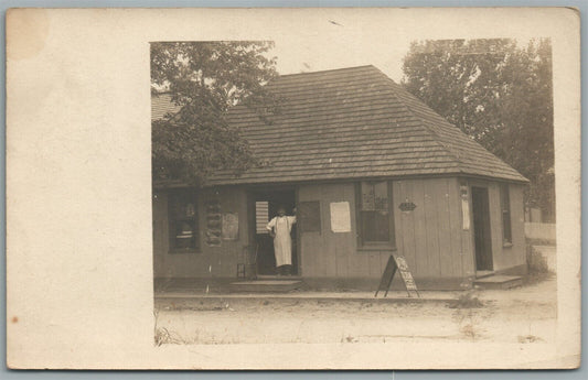 ICE CREAM FACTORY ANTIQUE REAL PHOTO POSTCARD RPPC