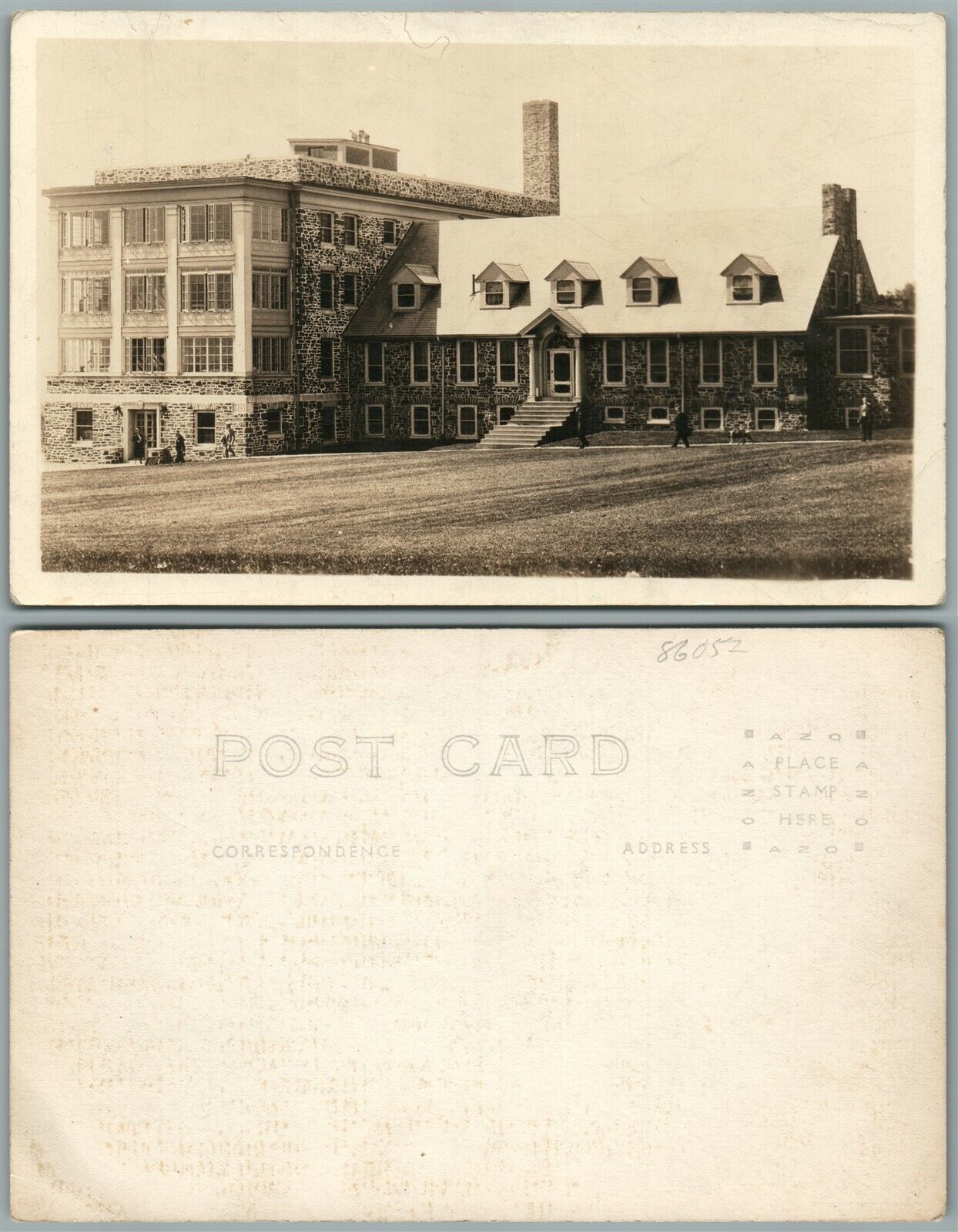 FACTORY BUILDING? ANTIQUE REAL PHOTO POSTCARD RPPC