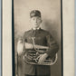 MUSICIAN W/ TRUMPET ANTIQUE REAL PHOTO POSTCARD RPPC