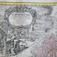 1736 LARGE MAP OF SILESIA POLAND SCHWIDNICENSIS antique 25 x 4 3/4"