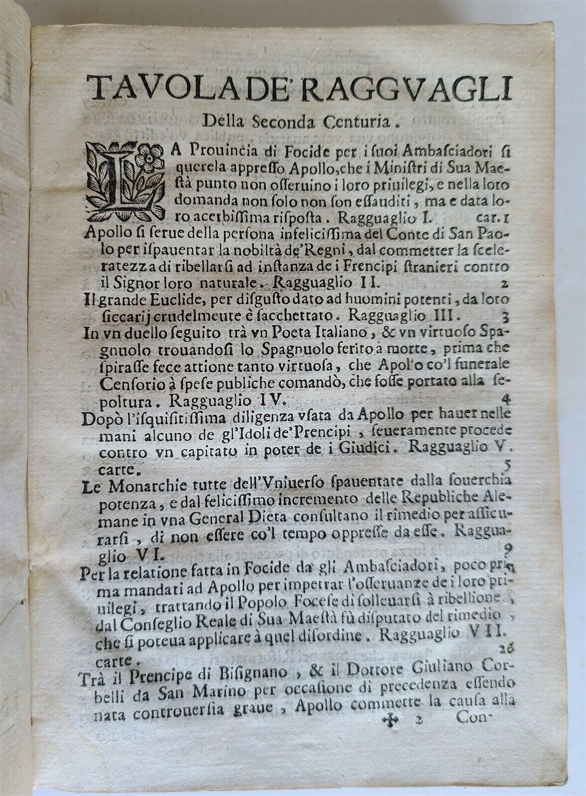 1669 17th century SATIRE by Trajano Boccalini antique VELLUM bound in ITALIAN