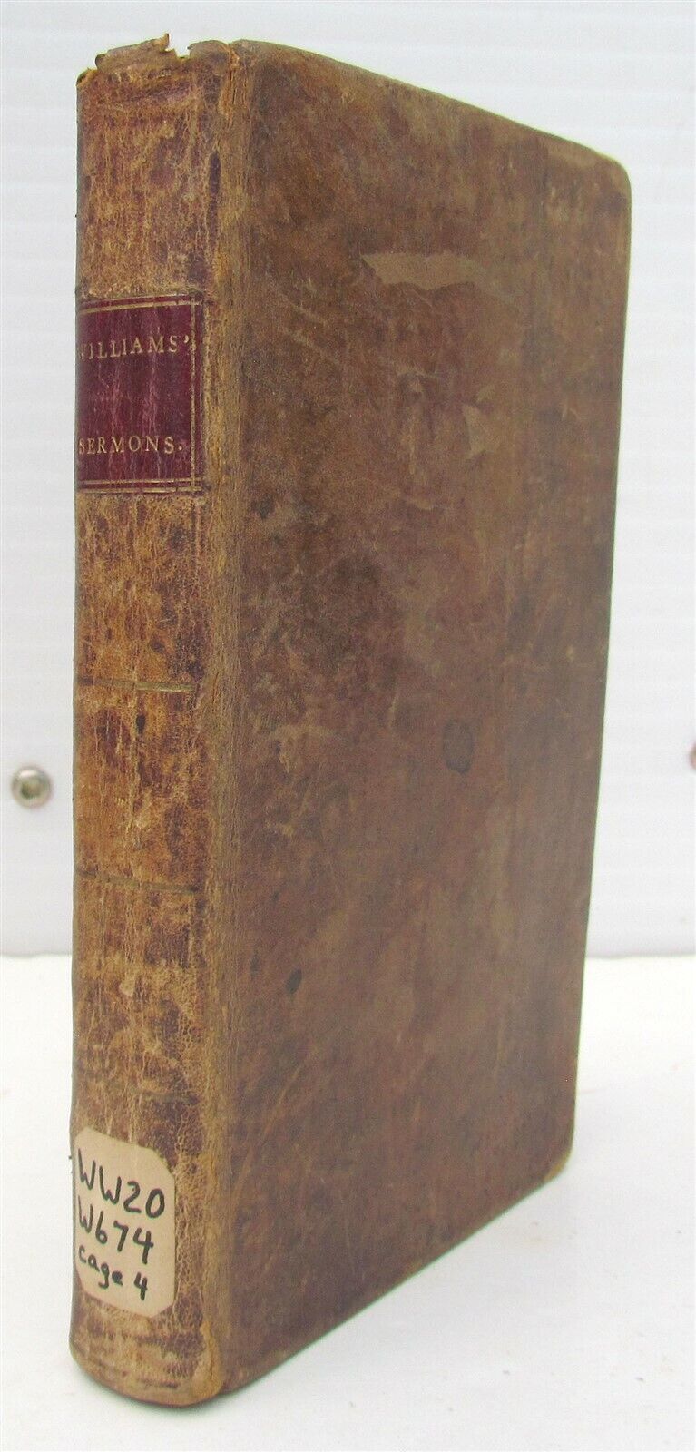 1797 TWENTY FOUR SERMONS by NEHEMIAH WILLIAMS antique WORCESTER AMERICANA