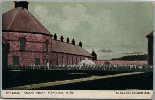 MARQUETTE MI BRANCH PRISON ANTIQUE POSTCARD