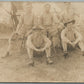 AMERICAN WWI SOLDIERS AT REST ANTIQUE REAL PHOTO POSTCARD RPPC