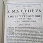 1614 BIBLE in DUTCH BIBLIA NEEERLANDICA NEW TESTAMENT antique FOILO