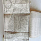 1710-1712 BIBLE in GERMAN BIBLIA PENTAPLA 2 VOLUMES w/ MAP antique VELLUM BOUND