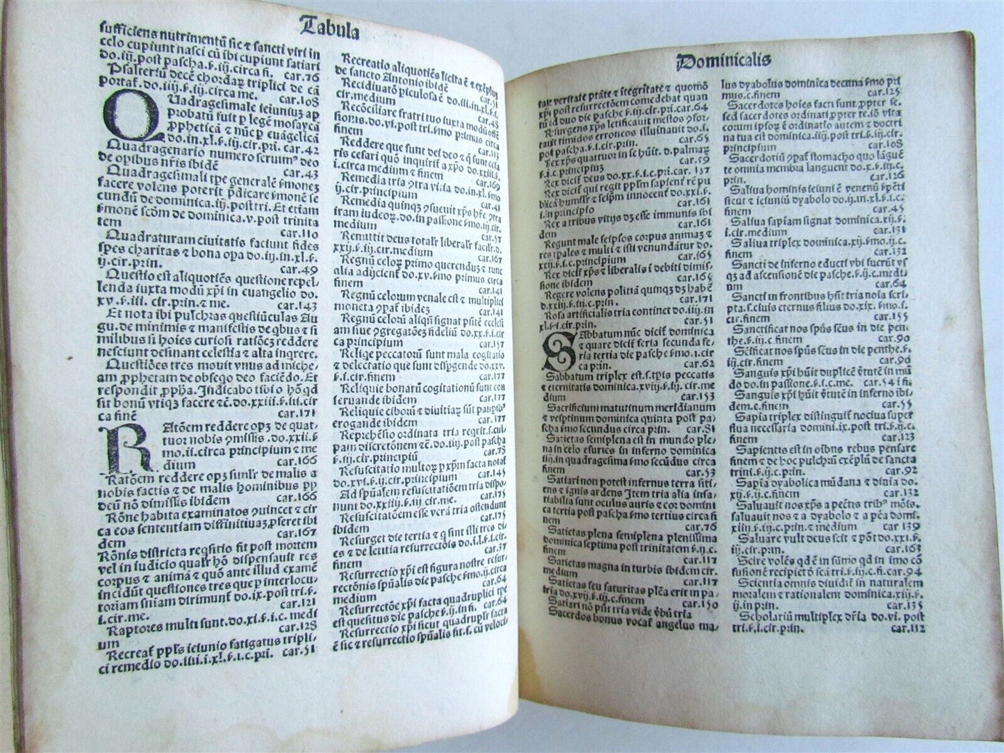 1499 INCUNABULA Sermones de sanctis by Jacobus de Voragine INCUNABLE ANTIQUE