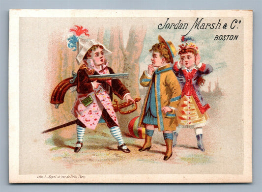 BOSTON MA JORDAN NARSH & CO. VICTORIAN TRADE CARD