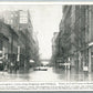 PITTSBURG PA FLOOD on LIBERTY STREET ANTIQUE POSTCARD
