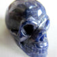 SKULL HAND CARVED OF LAPIS vintage carving