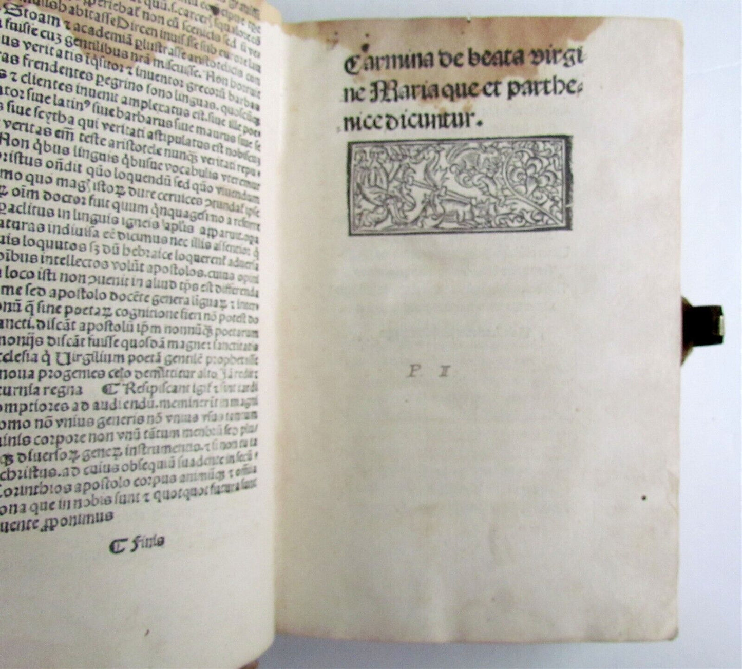 1500 INCUNABULA POETRY by Baptista Mantuanus antique RARE INCUNABLE