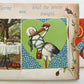 VALENTINE DAY MECHANICAL ANTIQUE POSTCARD - STORK BRINGS BABY