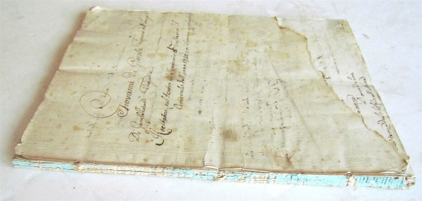 1760 MANUSCRIPT OPERA Giovanni Di Giscala Tiranno Del Tempio Di Gerusalemme