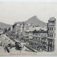 VINTAGE POSTCARD ADDERLEY STREET LIONS HEAD CAPE TOWN SOUTH AFRICA TROLLEY TRAM