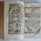 1578 COSMOGRAPHY by Sebastian Munster antique RARE ILLUSTRATED w/ MAPS PIGSKIN