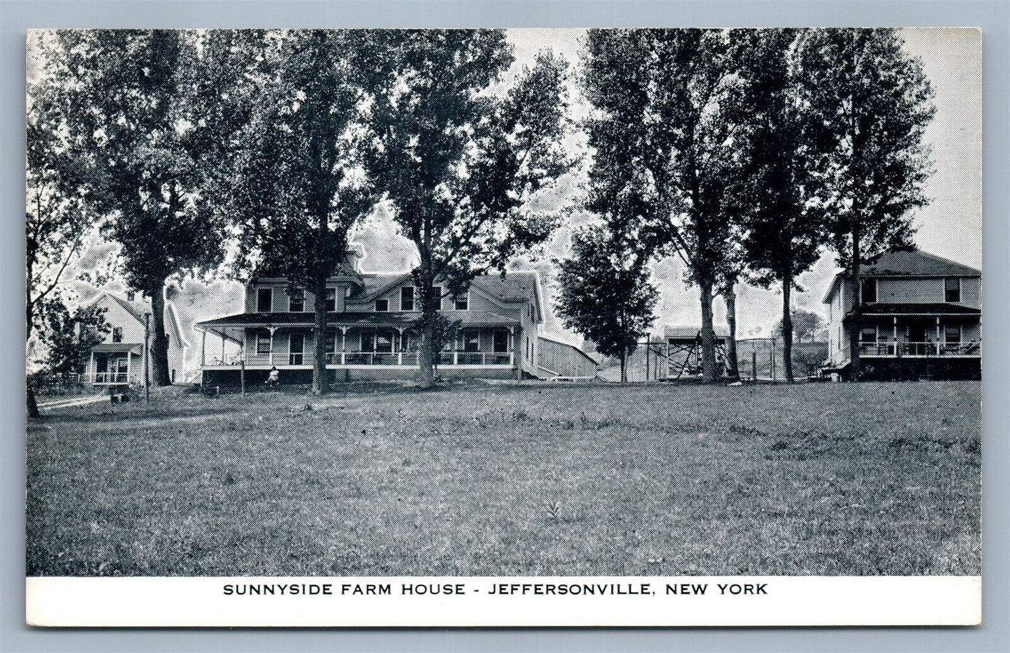 JEFFERSONVILLE NY SUNNYSIDE FARM HOUSE ANTIQUE POSTCARD