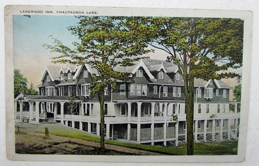 VINTAGE POSTCARD - LAKEWOOD INN CHAUTAUQUA NEW YORK