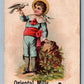 VICTORIAN TRADE CARD ORIENTAL MILLS PLANTATION BRAND FANCY SPICES antique