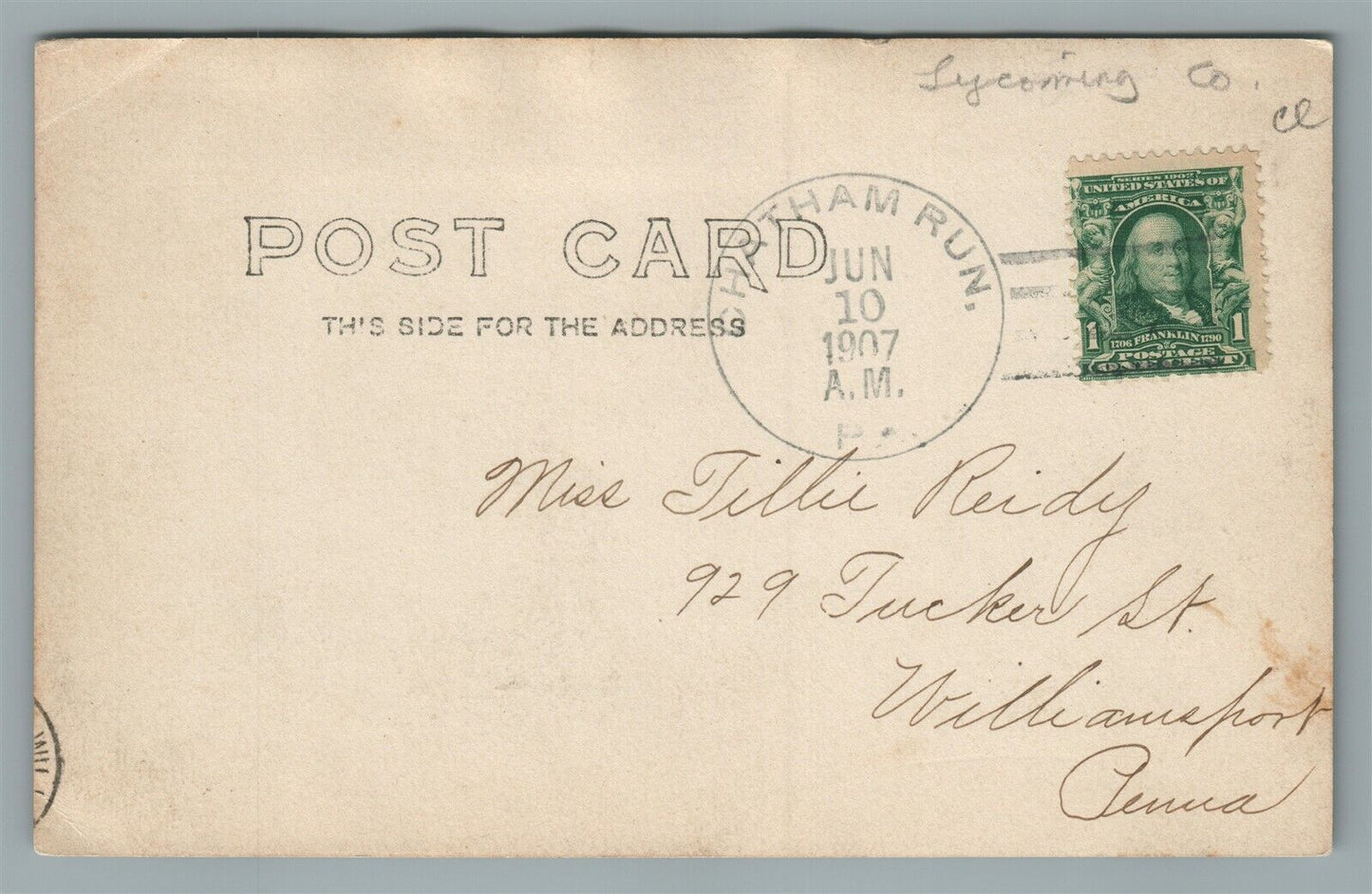 JERSEY SHORE PA HIGH SCHOOL ANTIQUE REAL PHOTO POSTCARD RPPC