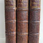 1719 WORKS of VIRGIL in ENGLISH by DRYDEN 3 VOLUMES antique ILLUSTRATED